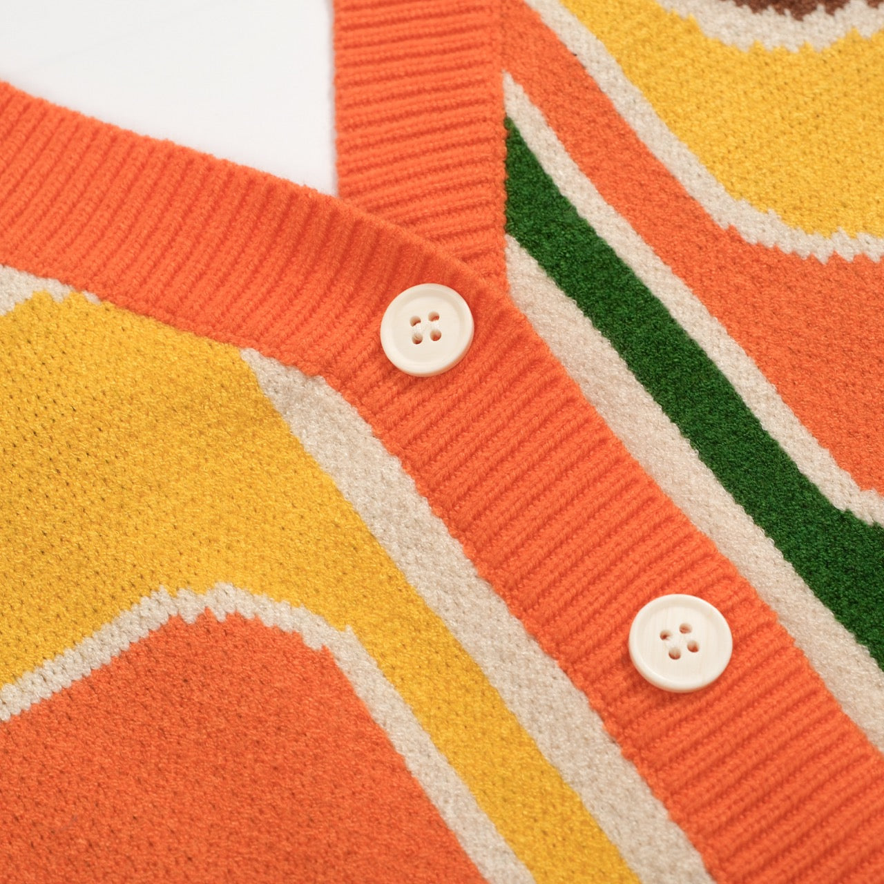Women's multi-colored art knit vest