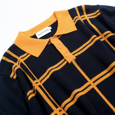 Men's navy blue 1950s vintage polo shirt