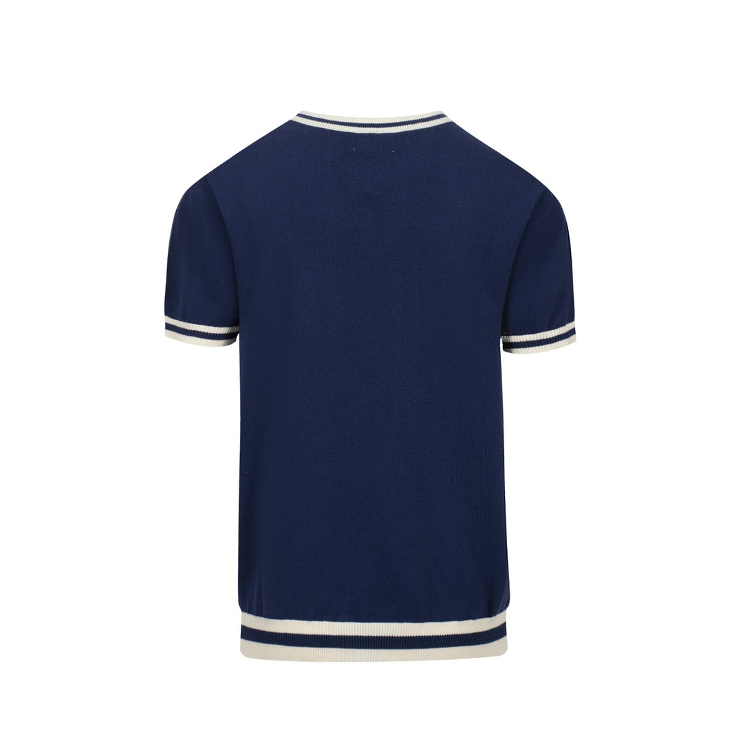 Men's navy blue 1976 knit T-shirt