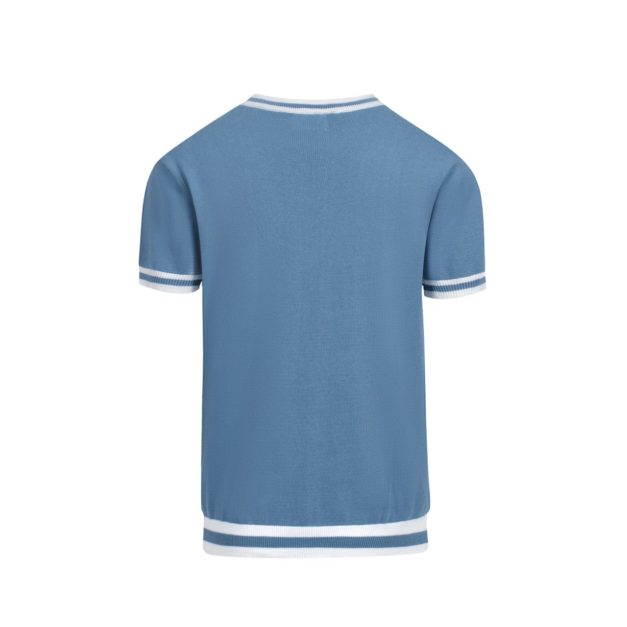 Men's blue vintage 1970 knit T-shirt