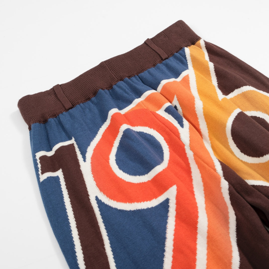 Men's brown vintage 1976 knit shorts