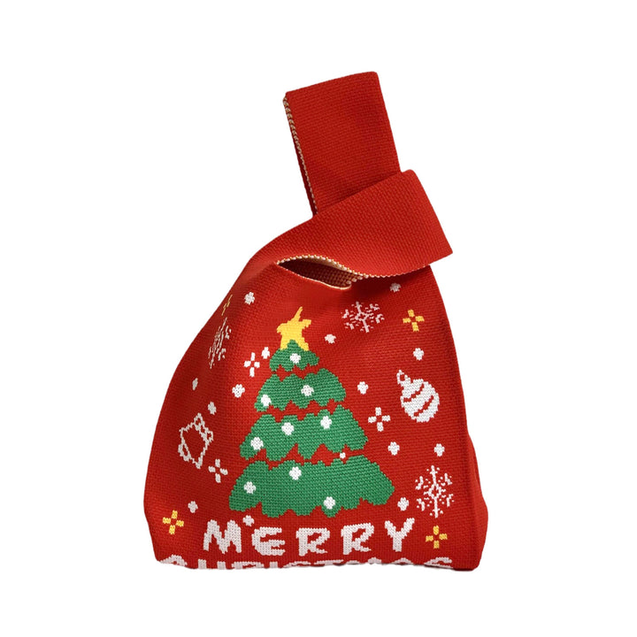 Bolsa de regalo de Navidad bolso de bolso de chaleco tejido