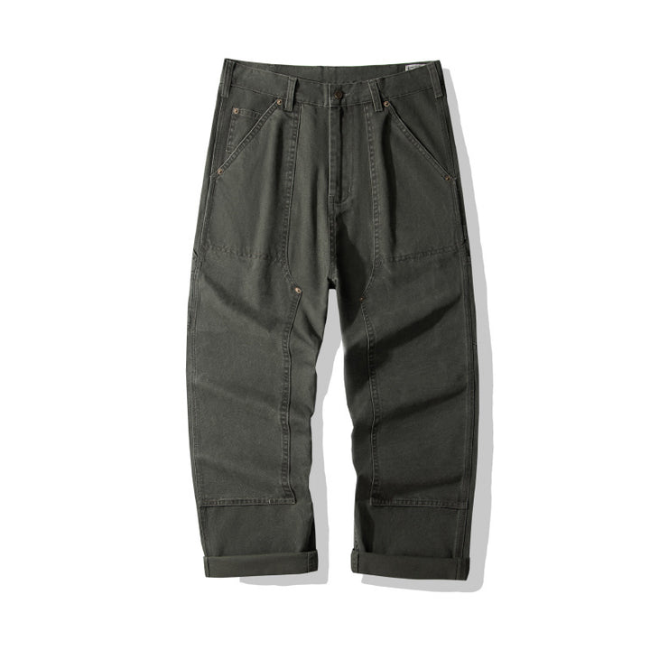 Men's Striped Denim Tooling Pants