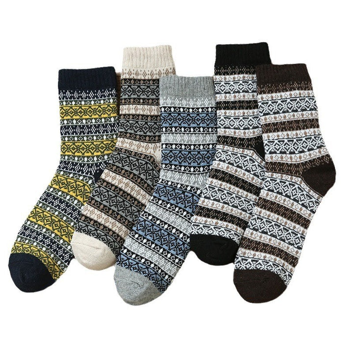 Autumn and winter thickened retro imitation rabbit wool socks