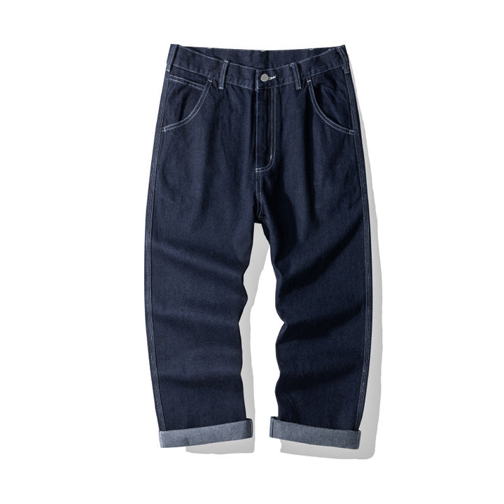 Men's Jeans Striped Overalls Canvas Trousers