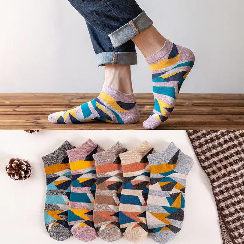 Men's boat socks retro socks