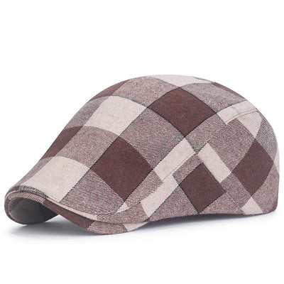 Plaid Retro Versatile Cap