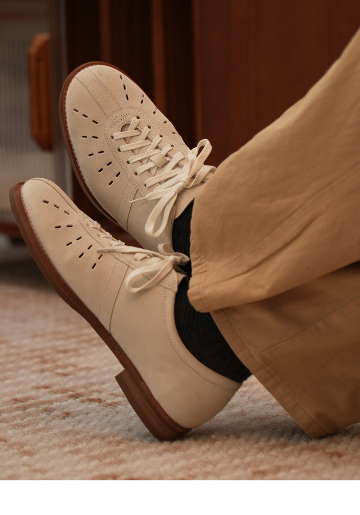 Men's carved casual shoes comfortable suit shoes