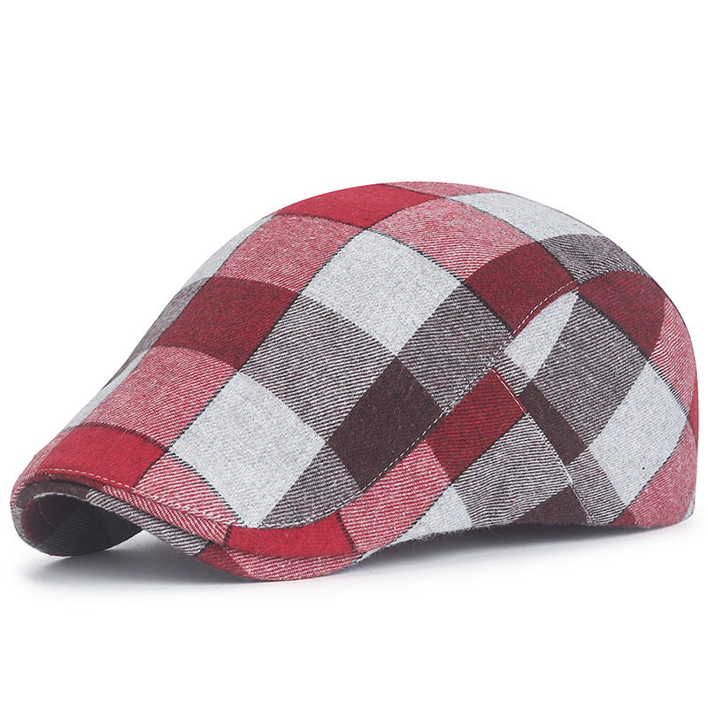 Plaid Retro Versatile Cap