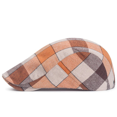 Plaid Retro Versatile Cap