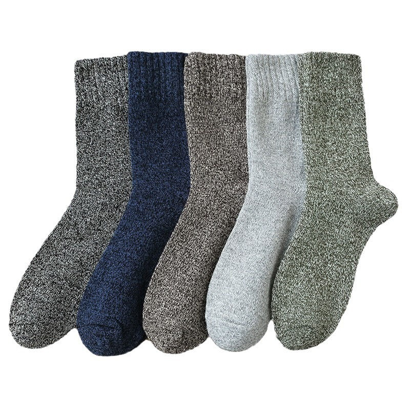 Autumn and winter thickened retro imitation rabbit wool socks