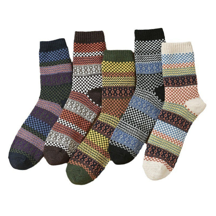 Autumn and winter thickened retro imitation rabbit wool socks