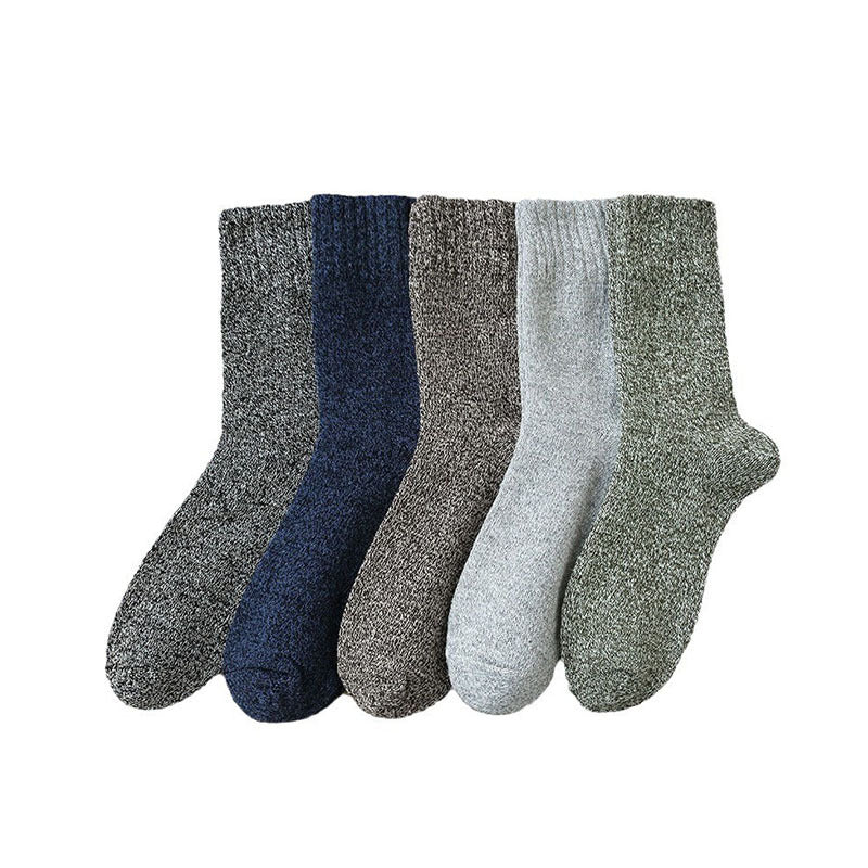 Autumn and winter thickened retro imitation rabbit wool socks