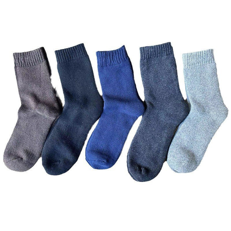 Autumn and winter thickened retro imitation rabbit wool socks