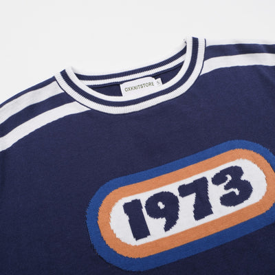 Men's blue 1973 vintage knit tee