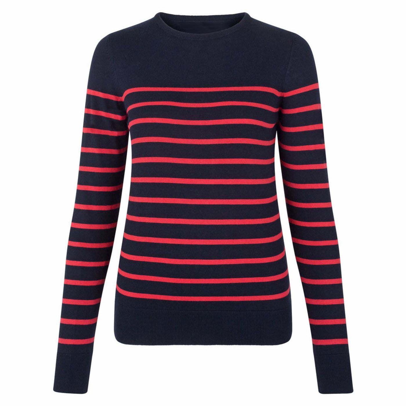 Women's black vintage striped fashion knit sweater