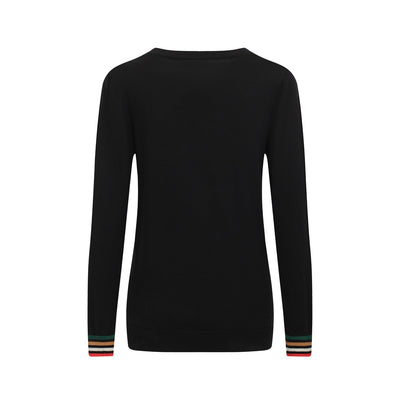 Women's black vintage '50s jumper