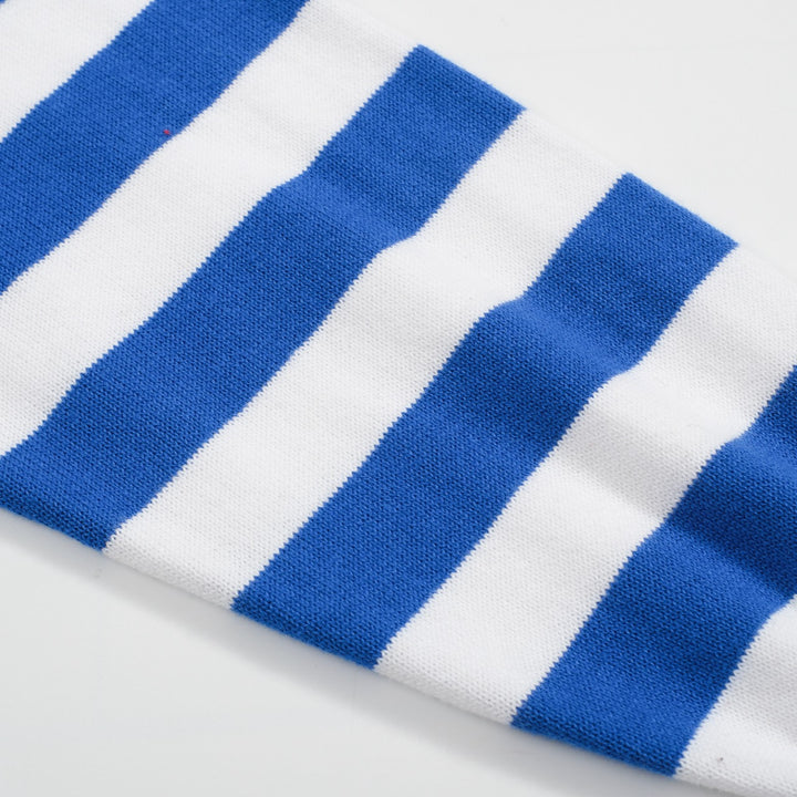 Women's blue Kitty retro striped knitwear