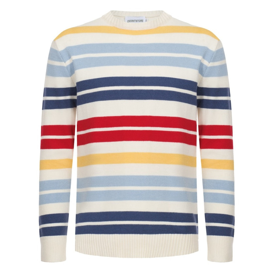Men's Rainbow Lines Knitted Sweater – OXKnit