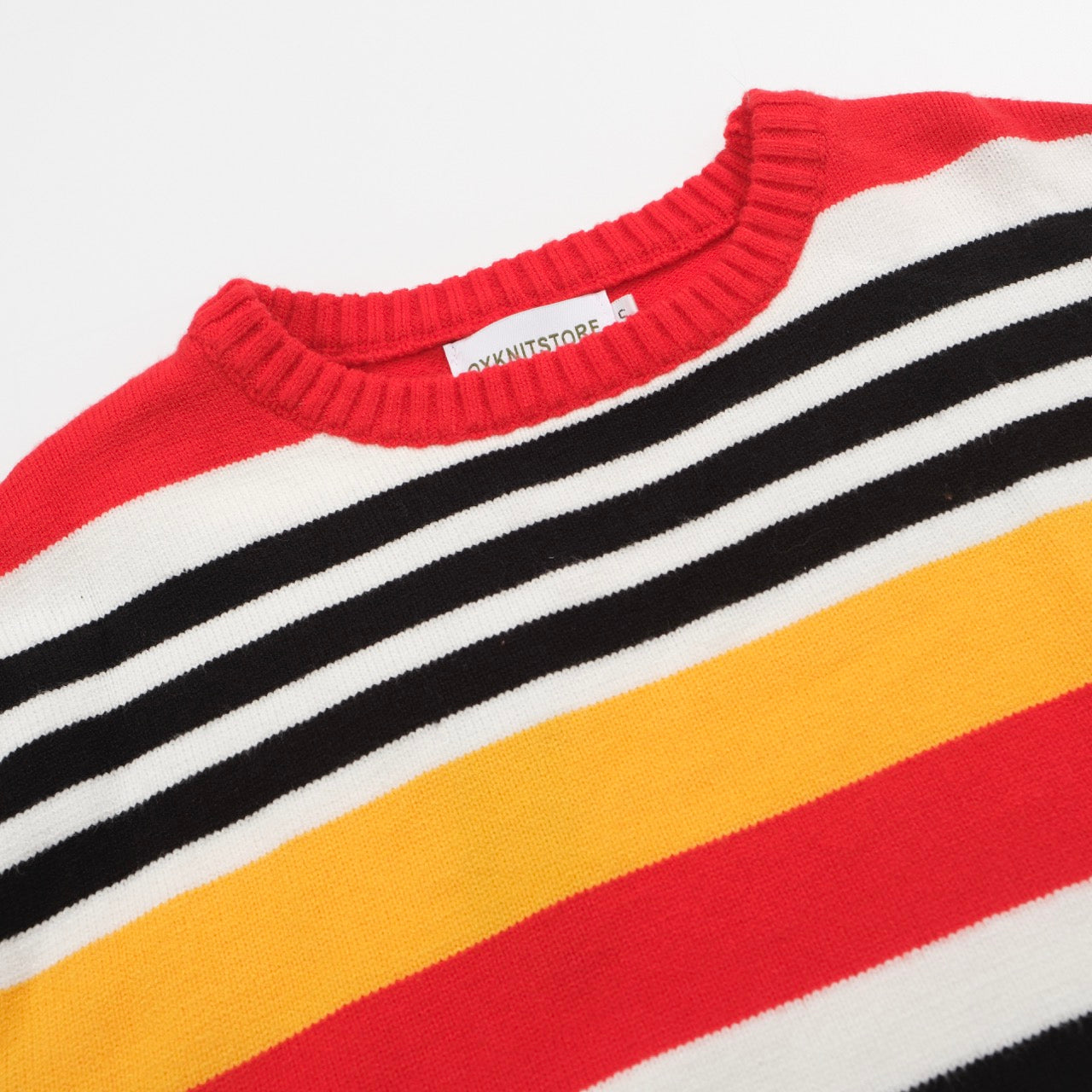 Men's Bold Striped Sweater – Retro-Inspired Knitwear for a Vibrant Style Statement