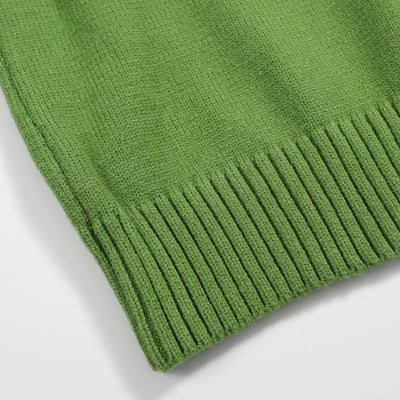 Men's Green Gradient Sweater – Classic Knitwear for Effortless Style