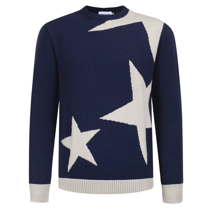 Men's Star Pattern Sweater – Bold and Stylish Knitwear for Every Season