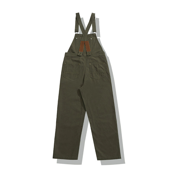 Men's retro casual suspender overalls jumpsuit