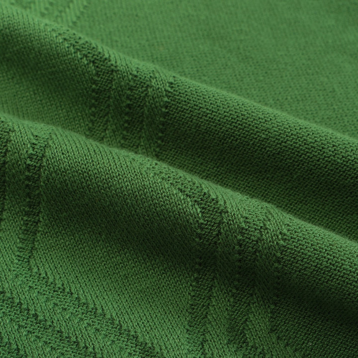 POLO EN MAILLE VERT 70S