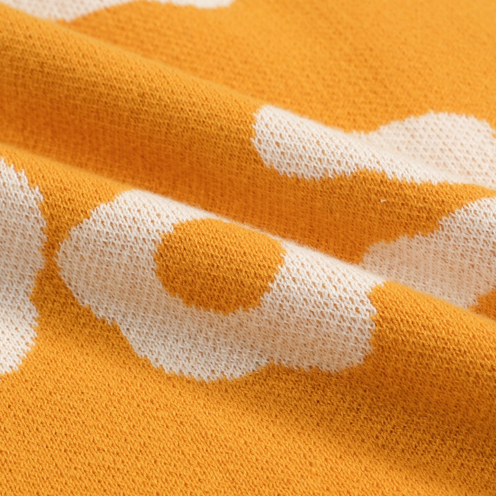 Polo de manga corta de diseño de jacquard de color amarillo y blanco para hombres