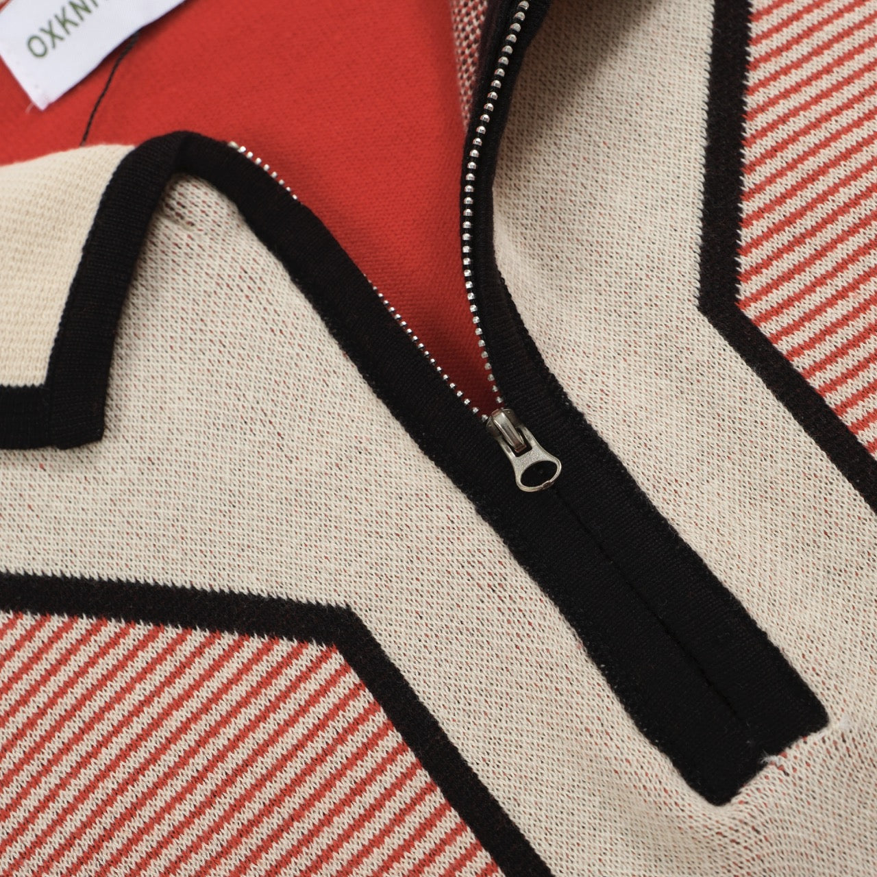 Men's Retro Striped Long-Sleeve Polo Shirt – 70s Vintage Style Knitwear