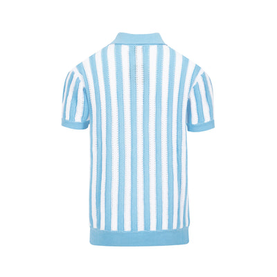 Men's Knitted Polo With Stripe