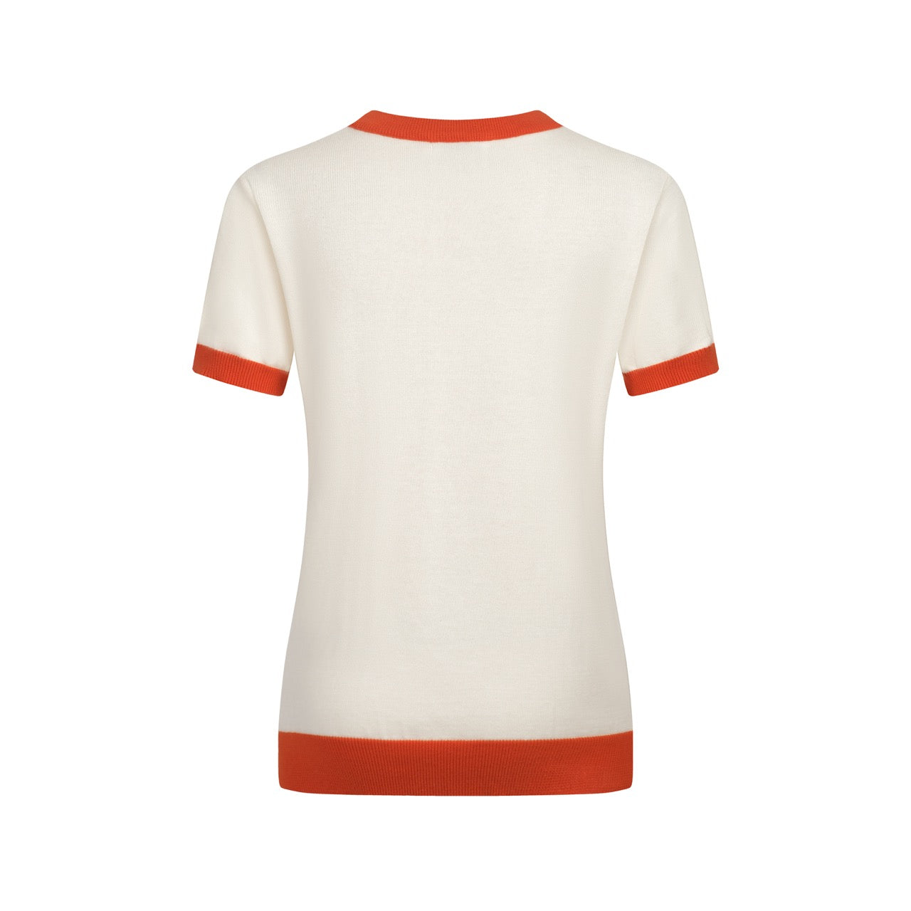 Women's Knitted T-shirt With Orange Guitar