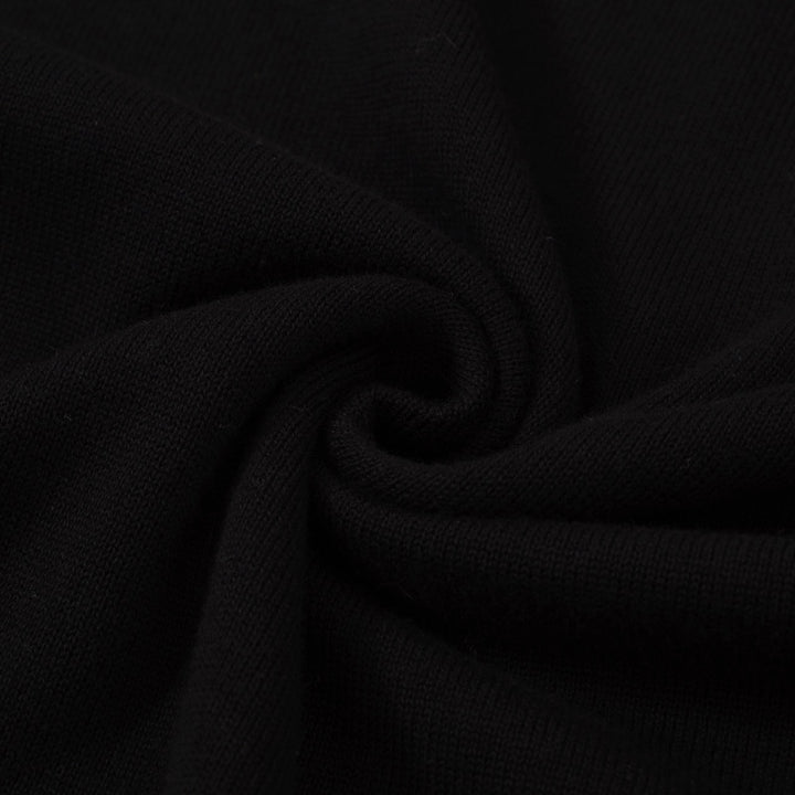 Black gestricktes massives T-Shirt von Männern