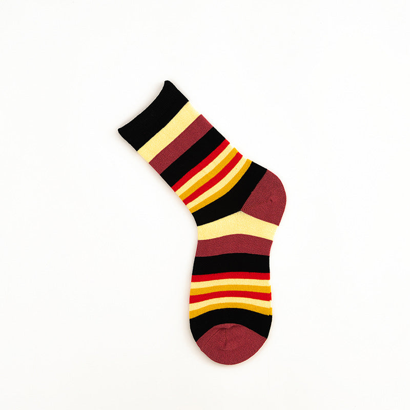 Rohrsocken Retro -Stil reine Baumwollsocken