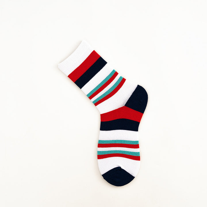 Rohrsocken Retro -Stil reine Baumwollsocken