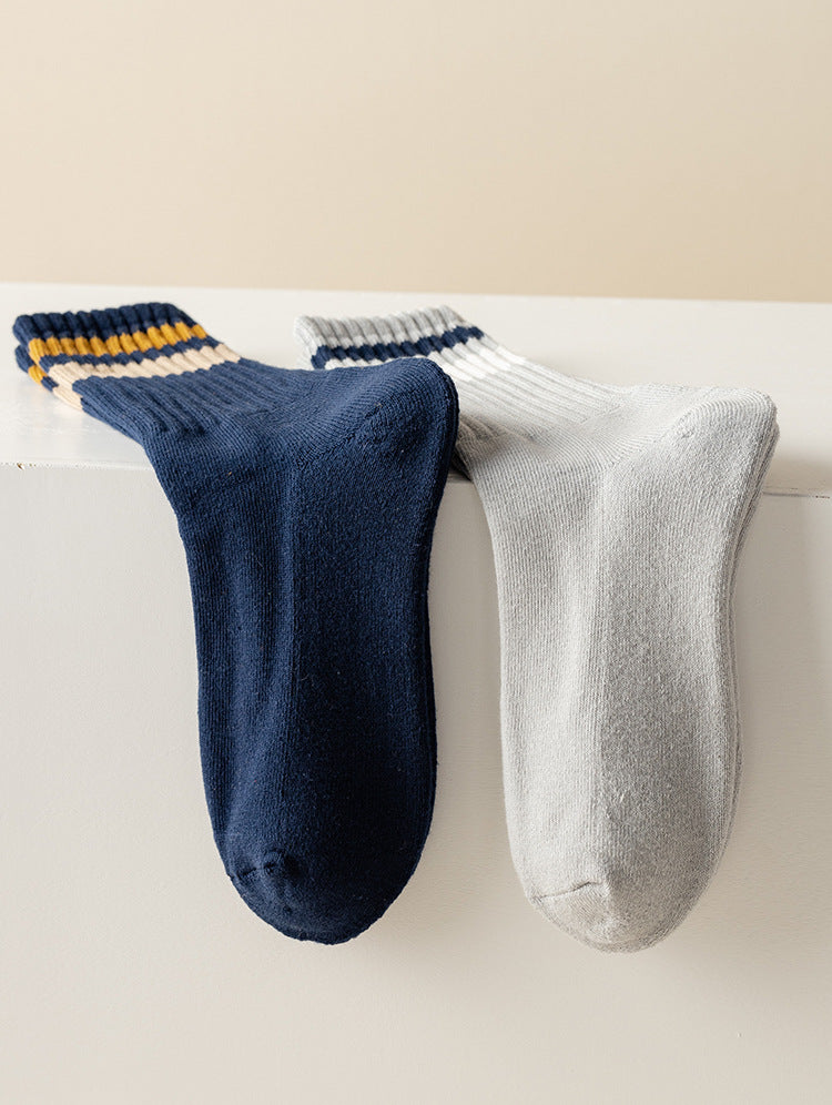 Chaussettes pour hommes Chaussettes de sport de loisirs épaisses et chaudes pour l'automne et l'hiver