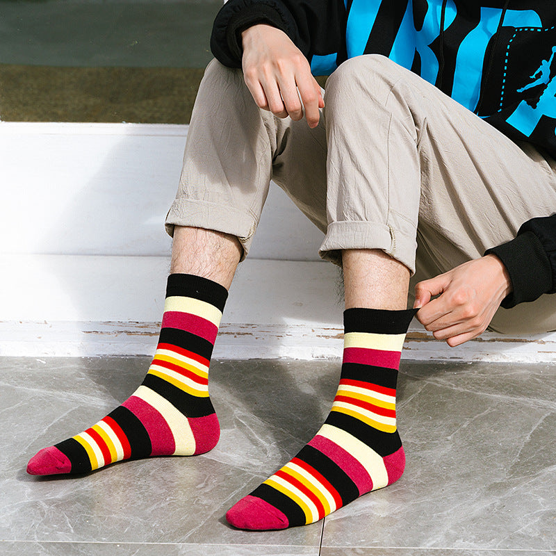 Tube Socks Retro Style Pure Cotton Socks