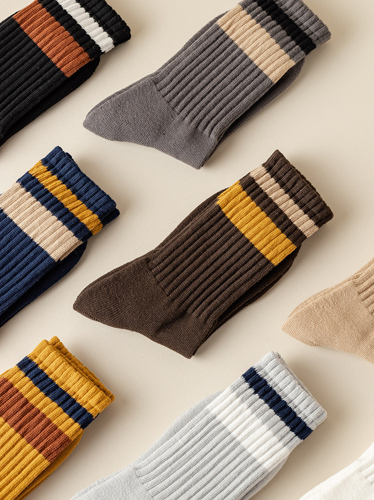 Chaussettes pour hommes Chaussettes de sport de loisirs épaisses et chaudes pour l'automne et l'hiver