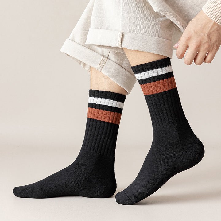 Chaussettes pour hommes Chaussettes de sport de loisirs épaisses et chaudes pour l'automne et l'hiver