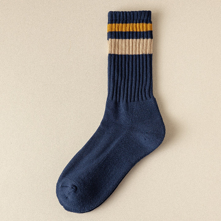 Chaussettes pour hommes Chaussettes de sport de loisirs épaisses et chaudes pour l'automne et l'hiver