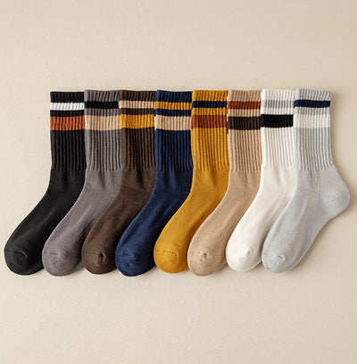 Chaussettes pour hommes Chaussettes de sport de loisirs épaisses et chaudes pour l'automne et l'hiver