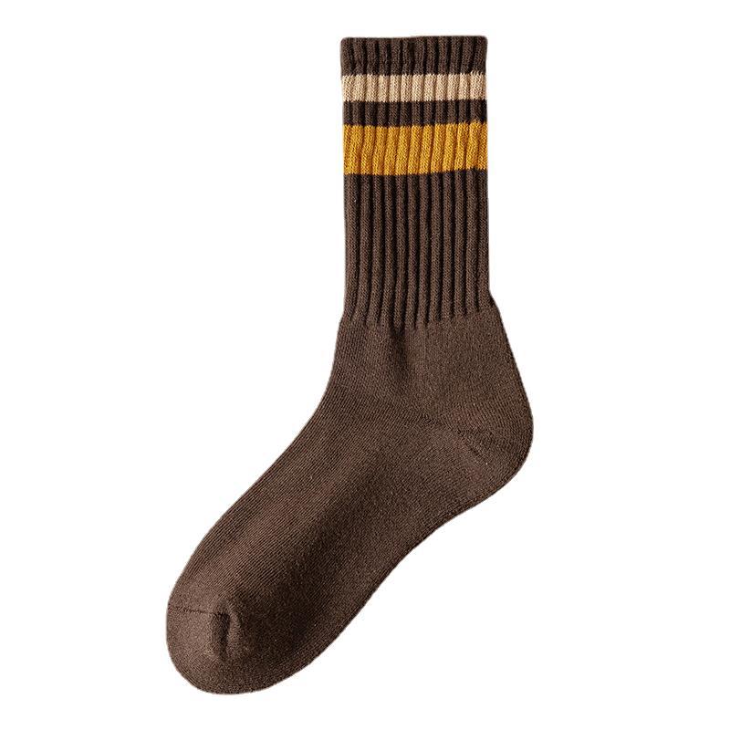 Chaussettes pour hommes Chaussettes de sport de loisirs épaisses et chaudes pour l'automne et l'hiver