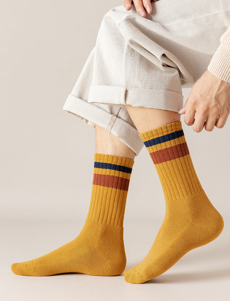 Herrensocken Herbst- und Winterdicke warme Freizeitsportsocken