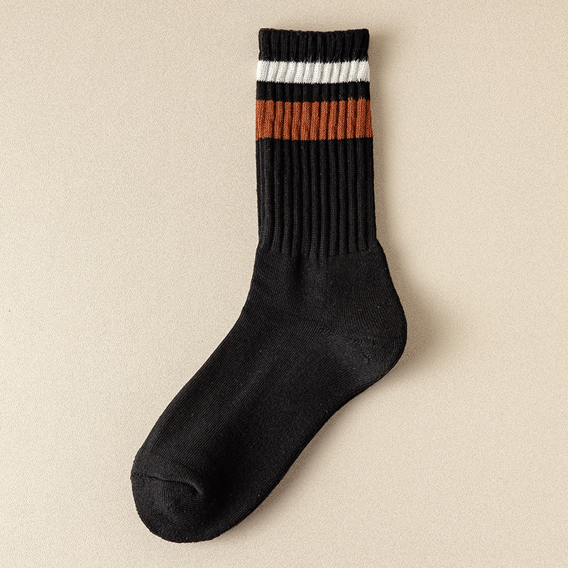 Chaussettes pour hommes Chaussettes de sport de loisirs épaisses et chaudes pour l'automne et l'hiver