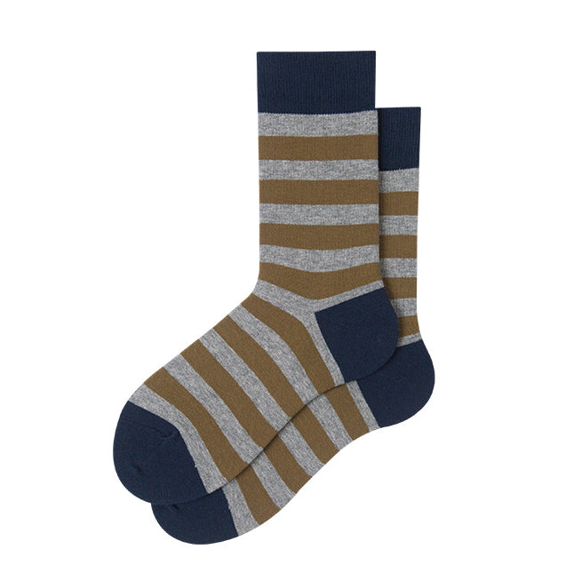 Gestreifte mittelkalte Länge Socken Herren-Baumwollsocken für Männer